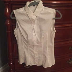 COPY - Hugo Boss Sleeveless Crisp White Shirt